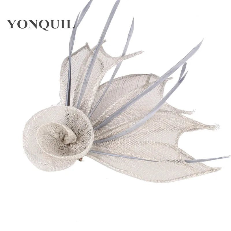 Girs Fascinator Nice Sinamay Show Headwear Hairpin Ladies Fashion Chuch Headwear Hair brooch Women Wedding Hair Accessories