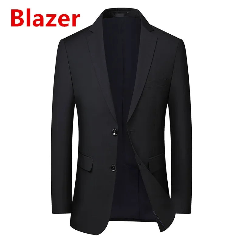 New Wedding Suit for Men (suit + Vest + Trousers) Solid Color Business Suit 3/2 Business Suit for The Bridegroom and Best Man