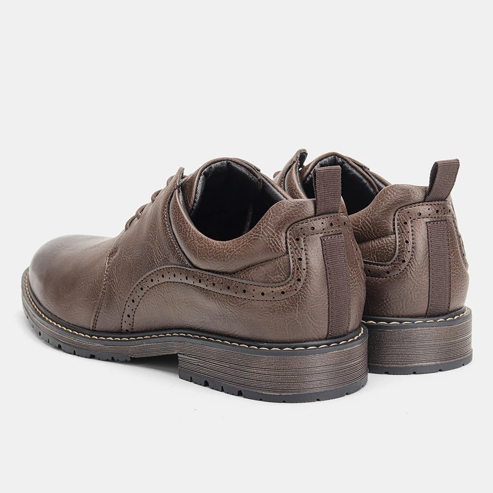 Men Casual Shoes Fashion Brand Comfortable 2025 Leather Shoes#KD826