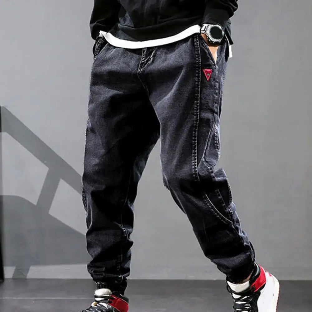 Streetwear Hip Hop Cargo Pants Men's Jeans Cargo Pants Elastic Harun Pants Joggers Pants 2022 Autumn and Winter