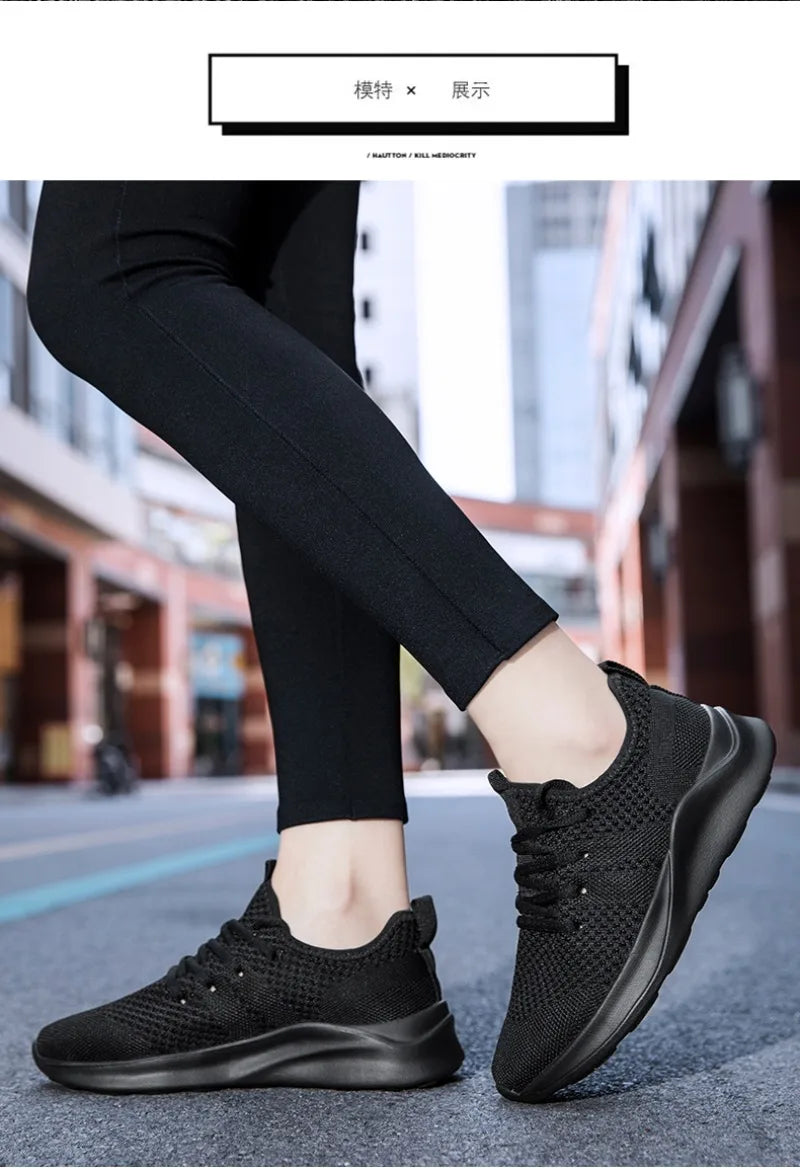 Women Casual Shoes Fashion Breathable Walking Mesh Flat Sneakers 2024 Anti-slip Vulcanized Shoe Female Footwear Size 36-42