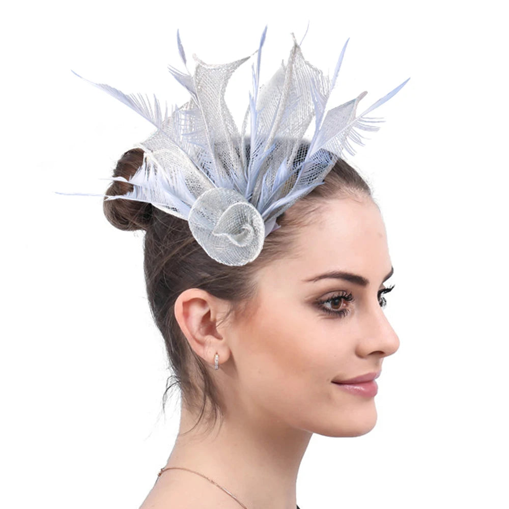 Girs Fascinator Nice Sinamay Show Headwear Hairpin Ladies Fashion Chuch Headwear Hair brooch Women Wedding Hair Accessories