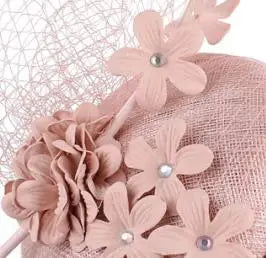 Girs Fascinator Nice Sinamay Show Headwear Hairpin Ladies Fashion Chuch Headwear Hair brooch Women Wedding Hair Accessories