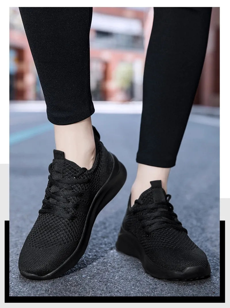 Women Casual Shoes Fashion Breathable Walking Mesh Flat Sneakers 2024 Anti-slip Vulcanized Shoe Female Footwear Size 36-42