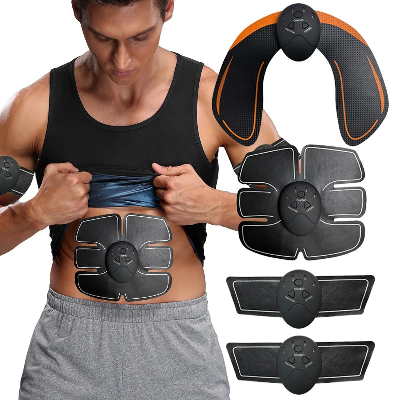 EMS Electrical Muscle Stimulator Fitness Lifting Buttock Abdomen Arms Legs Hip Trainer Toner Weight Loss Body Slimming Massager