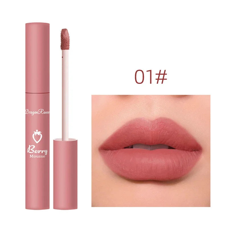 Liquid Lipstick Sexy Long Lasting Lipgloss Moisturizing Matte Velvet Lip Glaze Waterproof Non-marking Natural Lips Makeup Tint