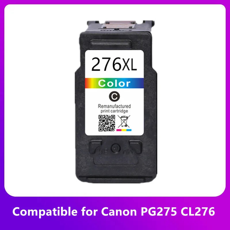Remanufactured 275XL 276XL PG 275 CL 276 XL PG275 CL276 Ink Cartridge for Canon TS3522 TS3520 TR4720 Printer