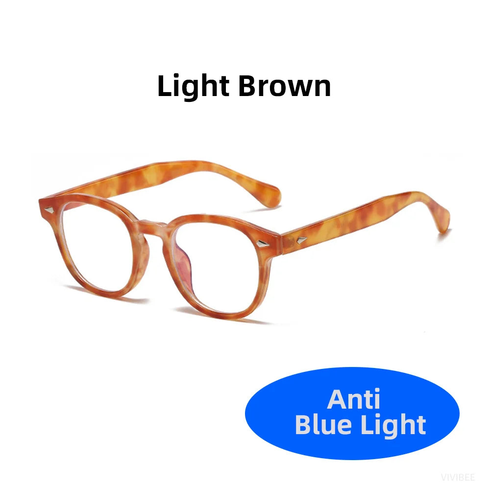 Classic Square Black Blue Light Blocking Glasses 2024 Men Vintage CLear Bluelight Lens Eyeglasses Frame Women