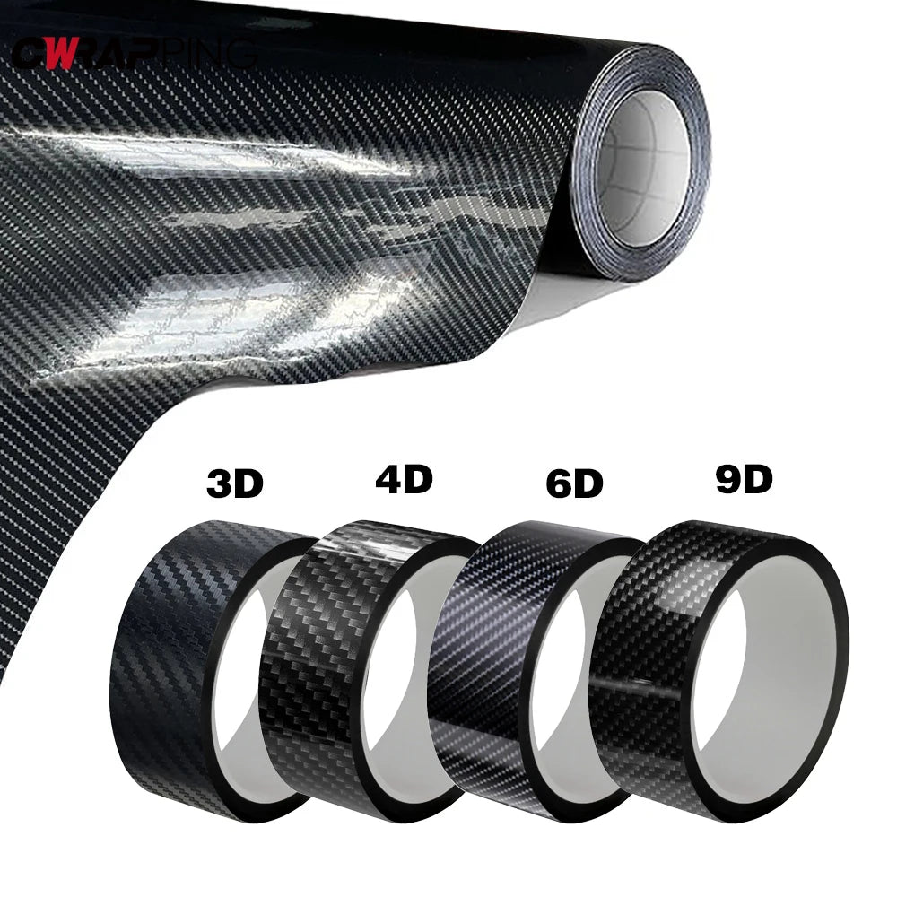 Car Sticker 3D 4D 5D 6D 9D Carbon Fiber Vinyl Self Adhesive Protection Waterproof Sticker for Motorcycle Auto Tuning Accessories