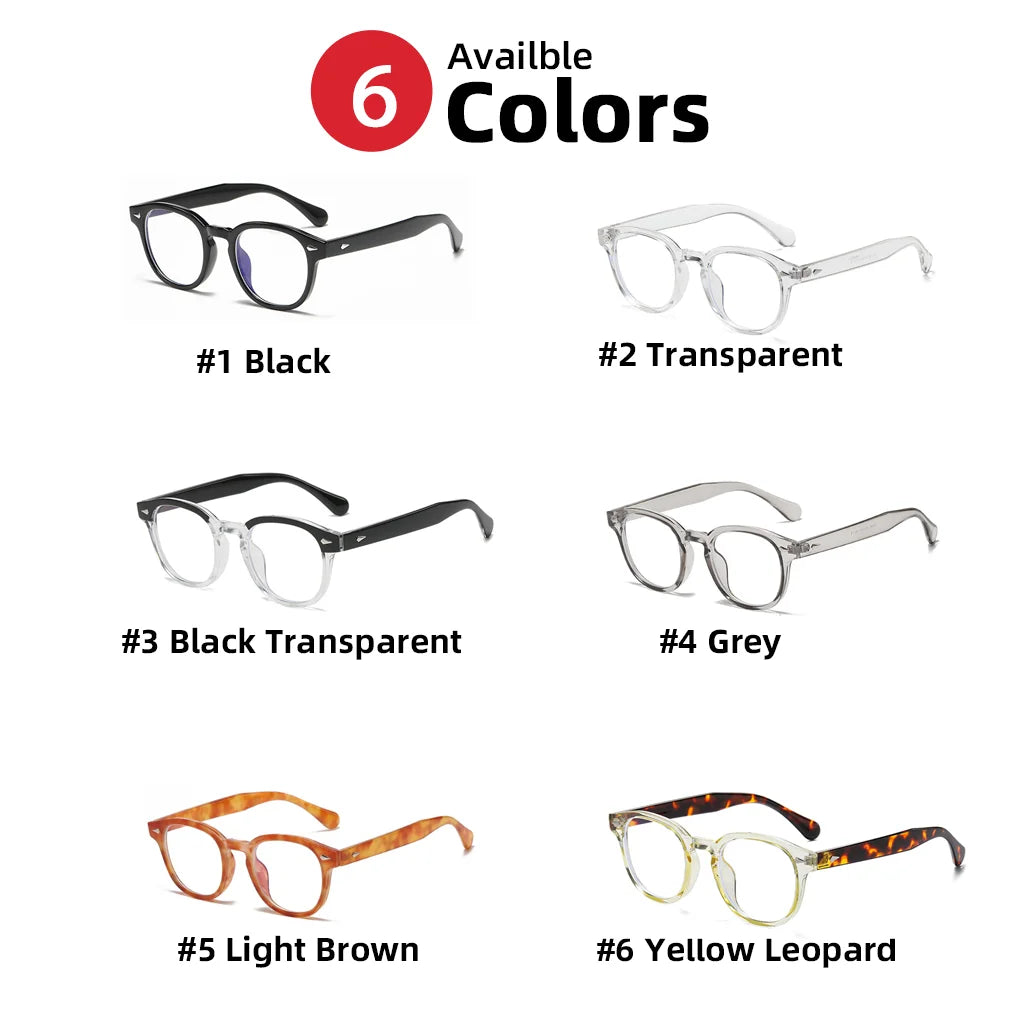 Classic Square Black Blue Light Blocking Glasses 2024 Men Vintage CLear Bluelight Lens Eyeglasses Frame Women