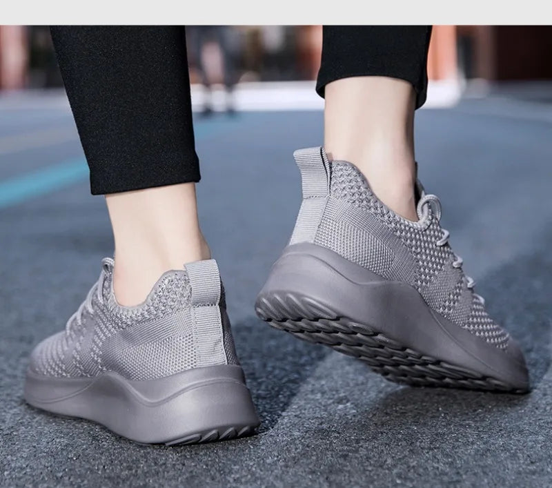 Women Casual Shoes Fashion Breathable Walking Mesh Flat Sneakers 2024 Anti-slip Vulcanized Shoe Female Footwear Size 36-42