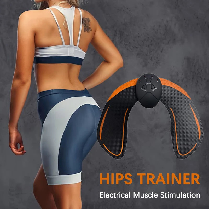 EMS Electrical Muscle Stimulator Fitness Lifting Buttock Abdomen Arms Legs Hip Trainer Toner Weight Loss Body Slimming Massager