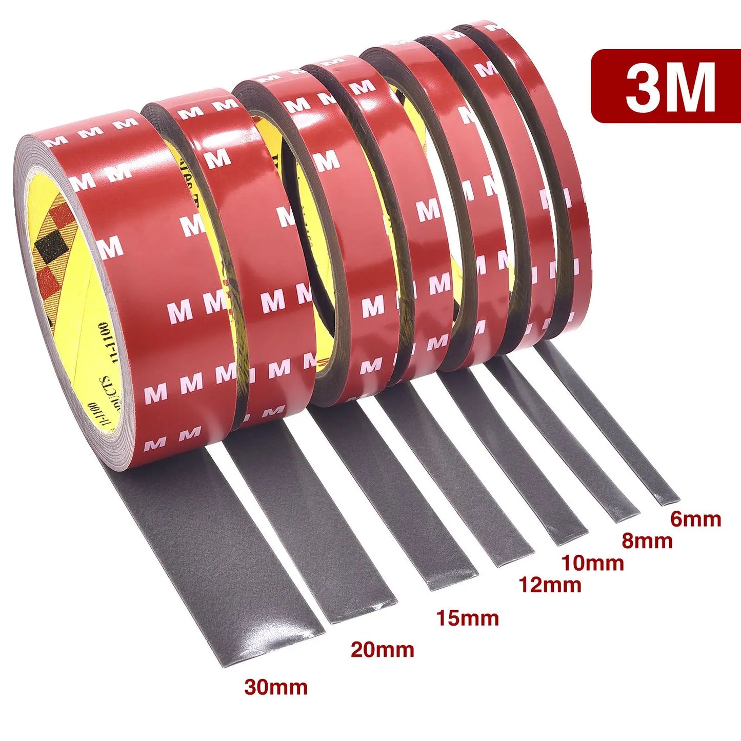 3M Strong Double Sided Adhesive Tape With High Viscosity For Automotive Use High Temperature Resistant Fixed Adhesive Patch