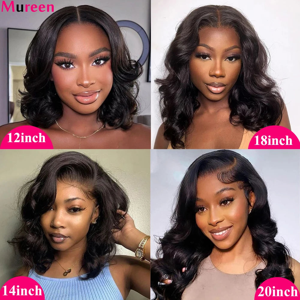 250% Density Body Wave Wear And Go Glueless Bob Wig For Women Ready To Wear Human Hair Wigs 4x4 Lace Closure Wig Human Hair