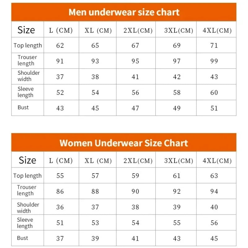 Thermal Underwear Sets for Men Winter Thermo Underwear Long Johns Winter Clothes Men's Underwears