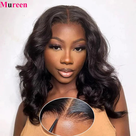 250% Density Body Wave Wear And Go Glueless Bob Wig For Women Ready To Wear Human Hair Wigs 4x4 Lace Closure Wig Human Hair