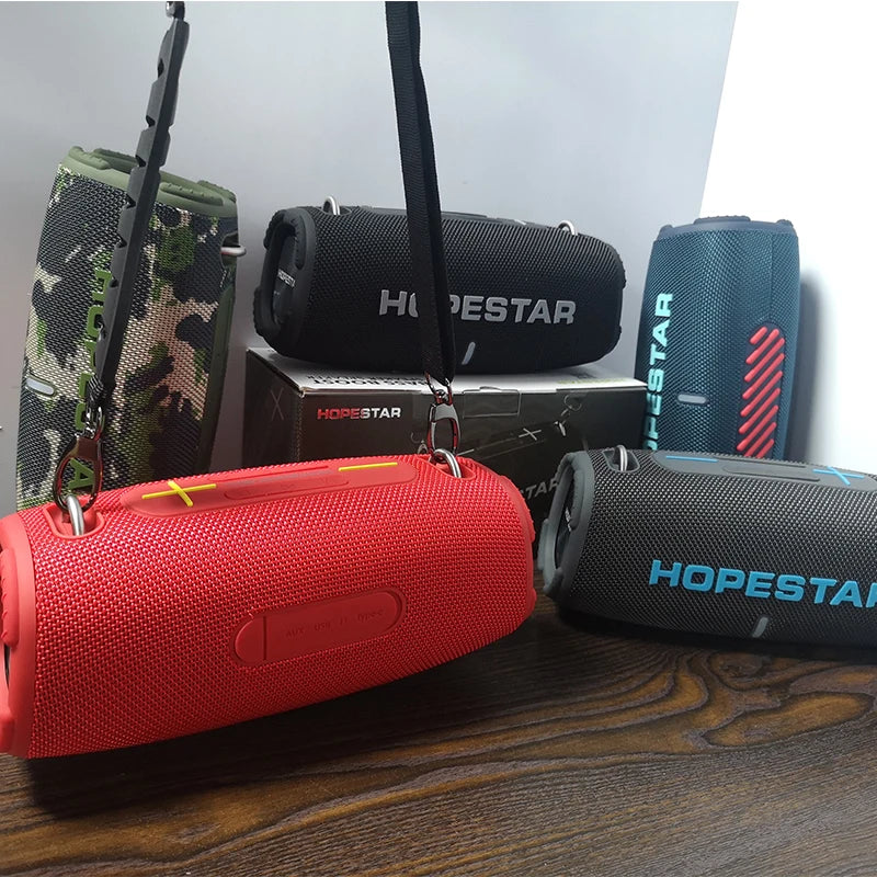 Hopestars LPX6 Waterproof Speaker Portable Column TWS Stereo Wireless Subwoofers With RGB Light TF FM Caixa De Som Bluetooth H50