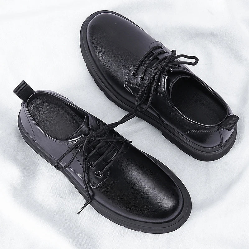 Casual Leather Men's Formal Dress Footwear Anti Slip Leisure Oxford Shoes Versatile Male Sneakers Outdoor Walking Shoes Trainers