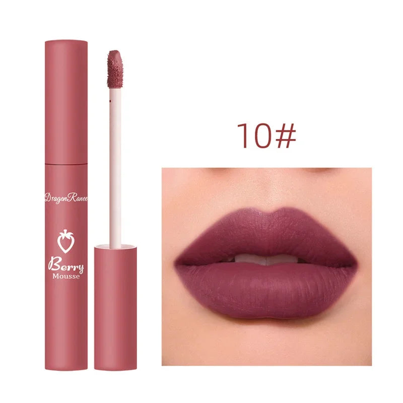 Liquid Lipstick Sexy Long Lasting Lipgloss Moisturizing Matte Velvet Lip Glaze Waterproof Non-marking Natural Lips Makeup Tint